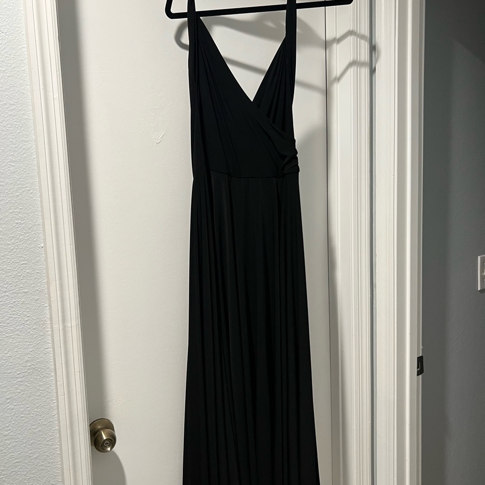 Kamalikulture x Norma Kamali Halter Dress Black Large - Picture 5 of 7